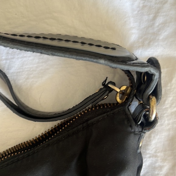 Kate Spade Black Canvas Bag with front closure pocket - Picture 5 of 16